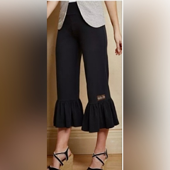 Matilda Jane Black Ruffle-Hem Knit Pants - Picture 11 of 11